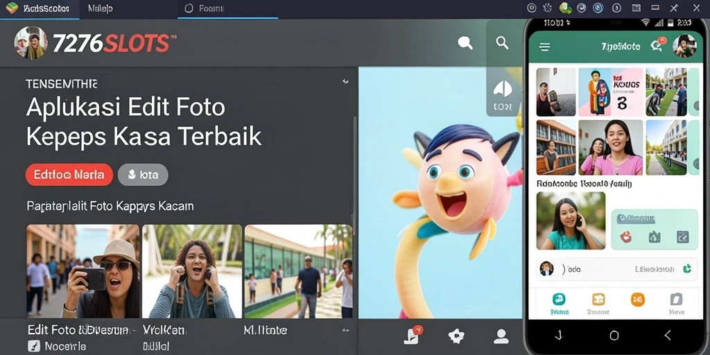 Antarmuka 7276SLOTS yang menarik dan mudah digunakan untuk mengedit foto.