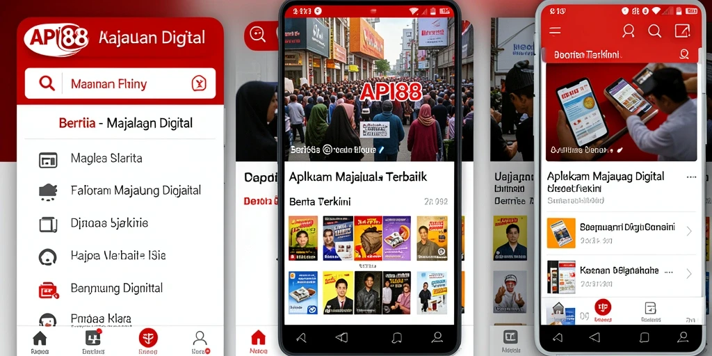 Antarmuka menarik API88 menampilkan berita terkini dengan jelas.