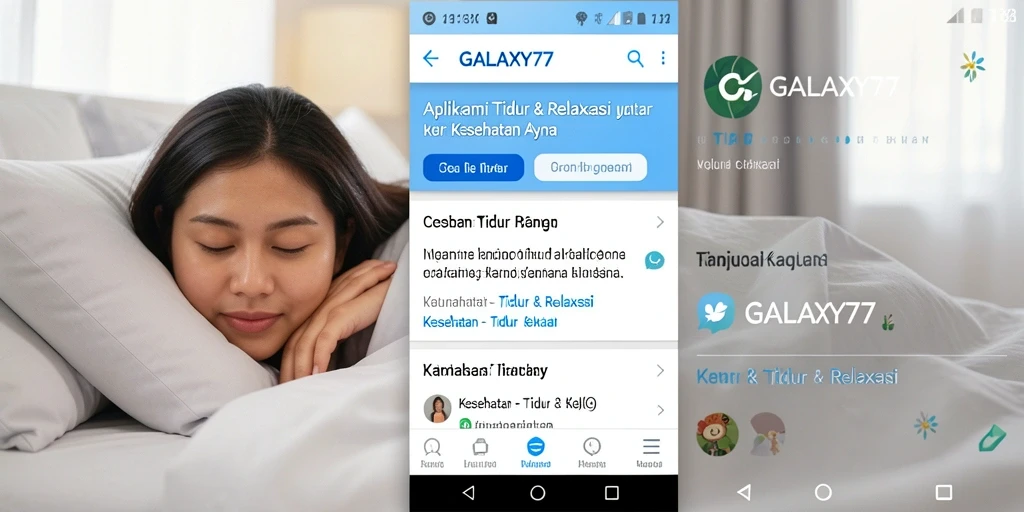 Tampilan antarmuka GALAXY77 yang sederhana dan menenangkan.
