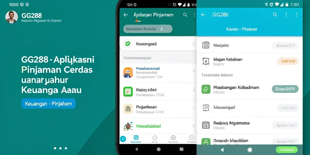 Antarmuka GG288 yang sederhana dan mudah digunakan untuk pengajuan pinjaman.