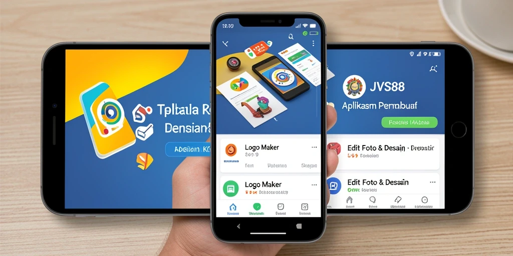 Tampilan antarmuka JVS88 dengan fitur Logo Maker yang menarik.