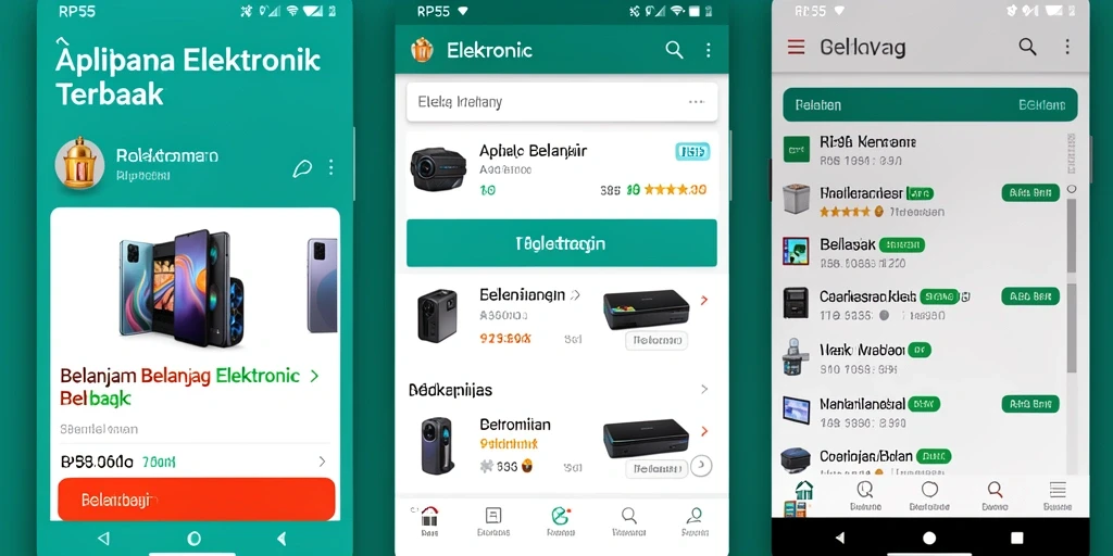 Tampilan antarmuka aplikasi RP55 yang modern dan user-friendly.