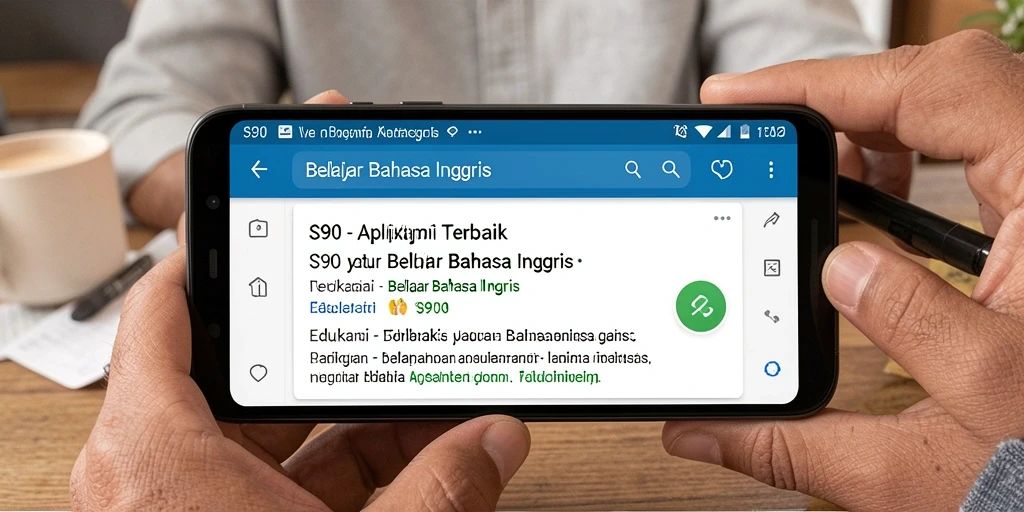 Tampilan antarmuka S80 yang intuitif dan menarik untuk belajar Bahasa Inggris.